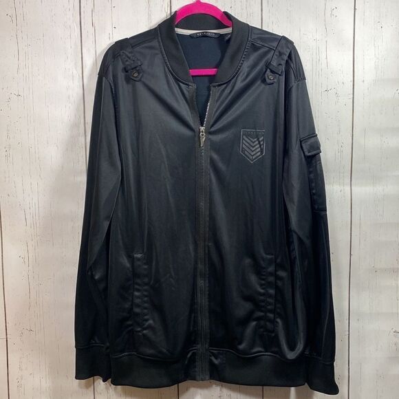Sean John Mens Black Full Zip Track Jacket - Picture 8 of 16